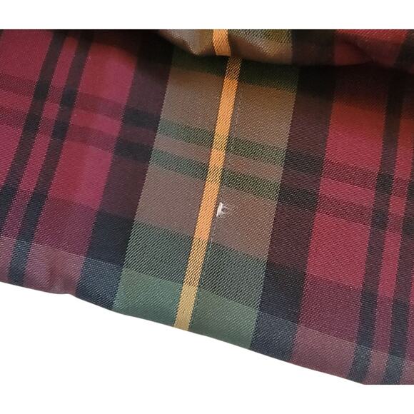 L.L.Bean HTF Picnic Zipper Canvas Tote Blanket Set Multi Plaid Used Once - Picture 8 of 15